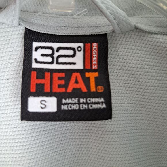 32 Degrees Heat Men's Tech Vest Gray 3 Zipper Pockets Size S NWT - Picture 3 of 9